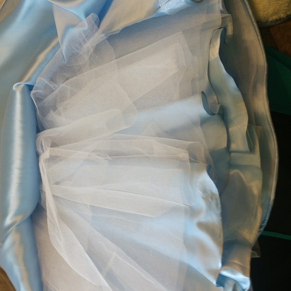 Clarisse Prom Dress Powder Blue princess lace up jewels size 4 - Picture 6 of 9